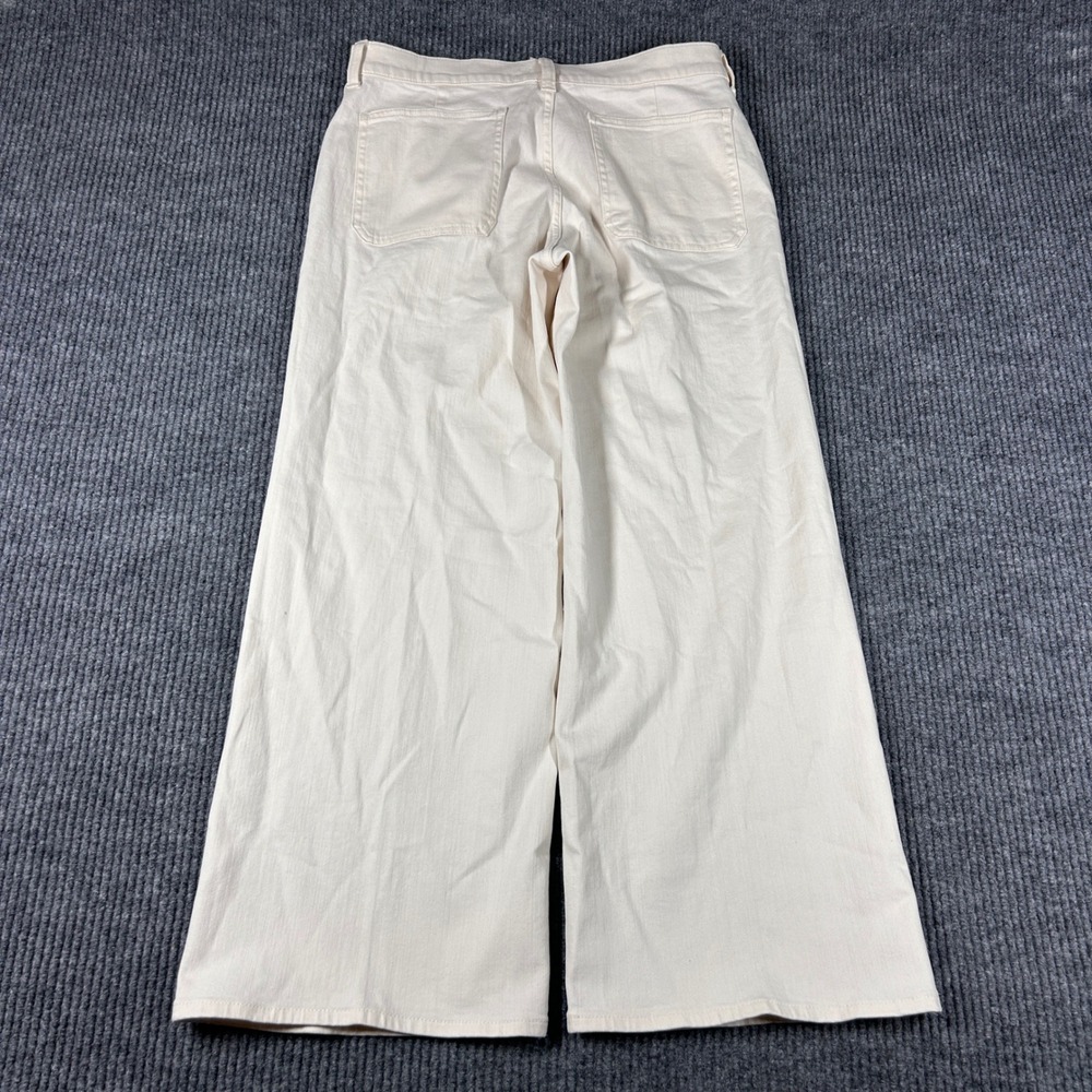 J.Crew Jeans Women's 28P Re-Imagined Wide Leg Patch Pocket Denim Off White Ivory - Picture 3 of 7